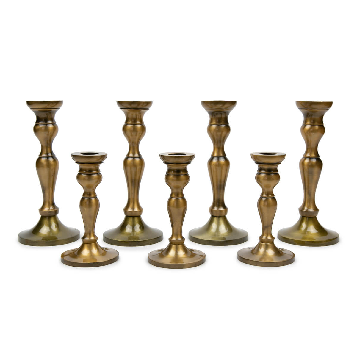 Brushed Bronze Candlesticks