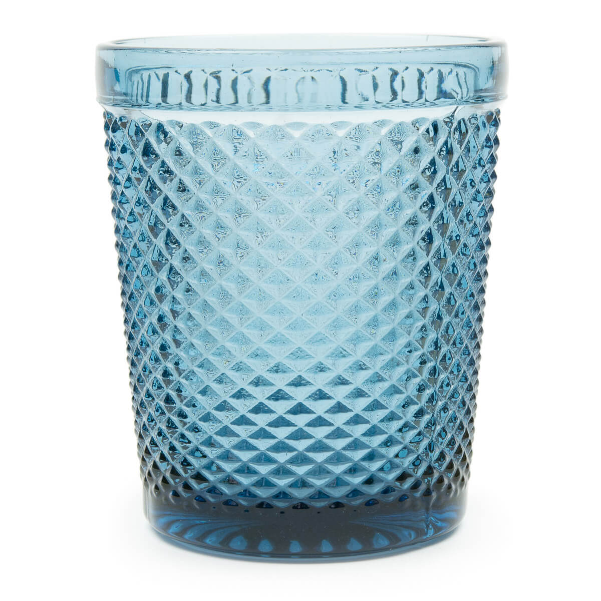 Cobalt Blue Diamond Cut Water Cup