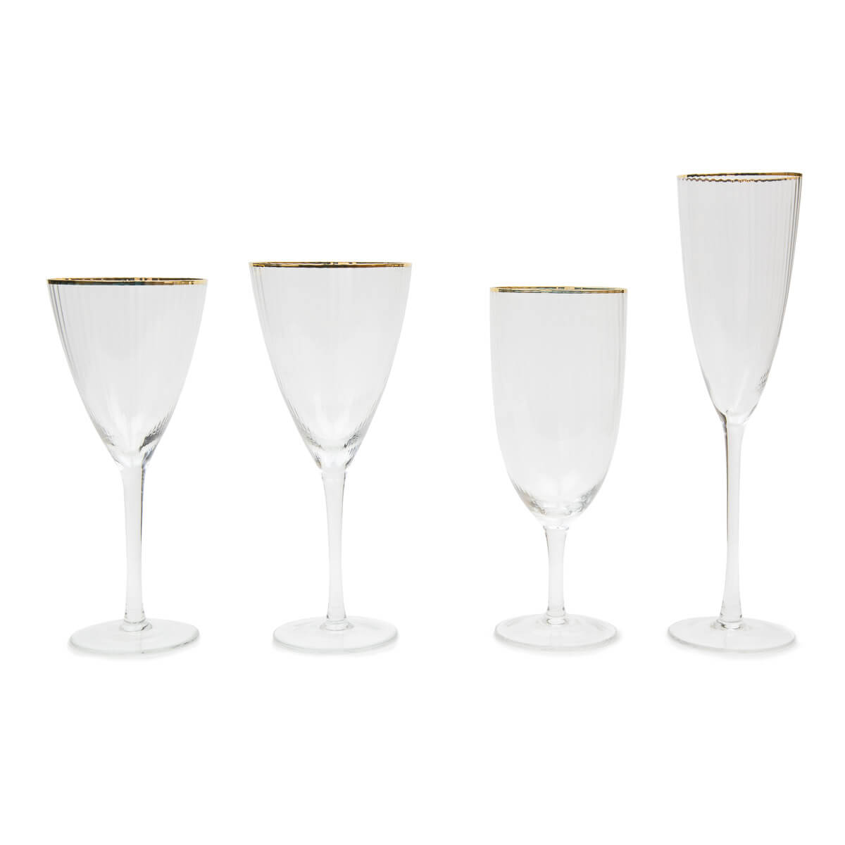 Gold Rimmed Glassware