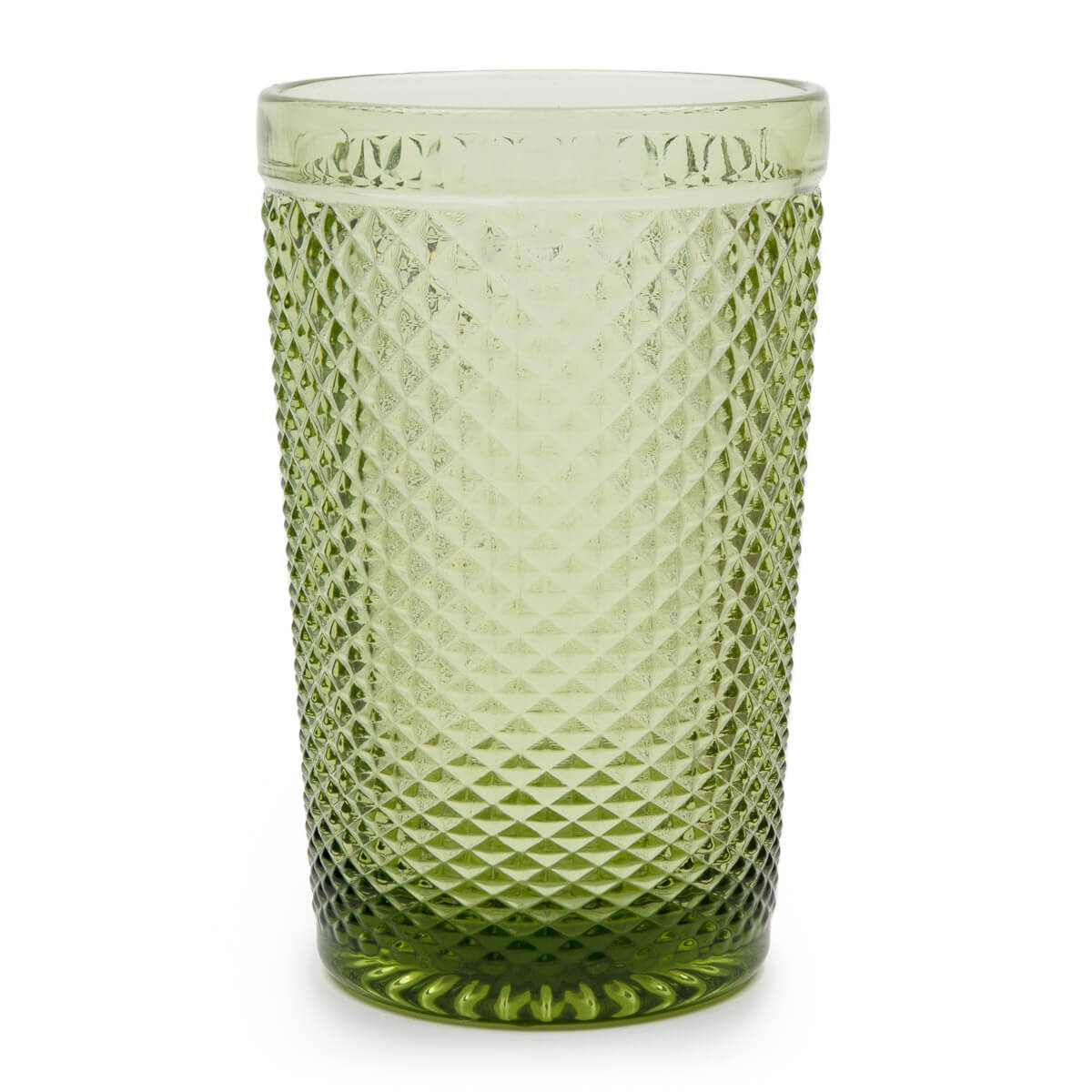 Soft Sage Diamond Cut Water Cup